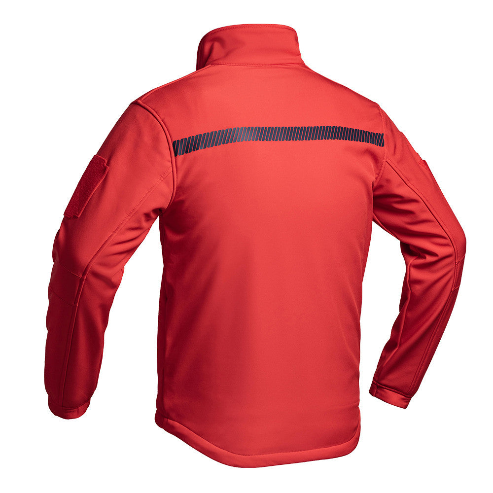 Veste Softshell Sécurité Incendie rouge
