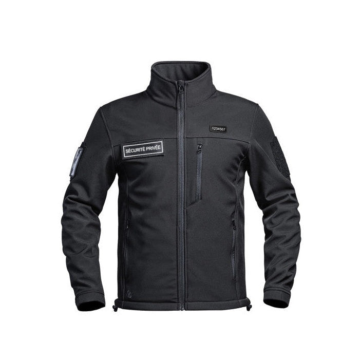 Veste Softshell Sécurité Privée noire