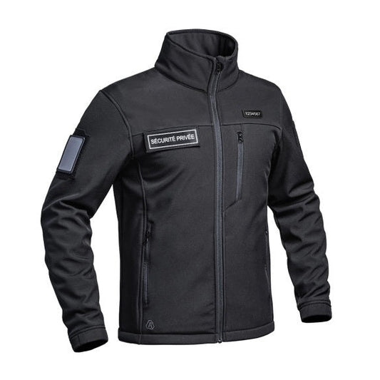 Veste Softshell Sécurité Privée noire