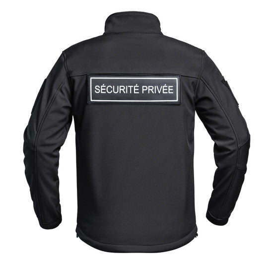 Veste Softshell Sécurité Privée noire
