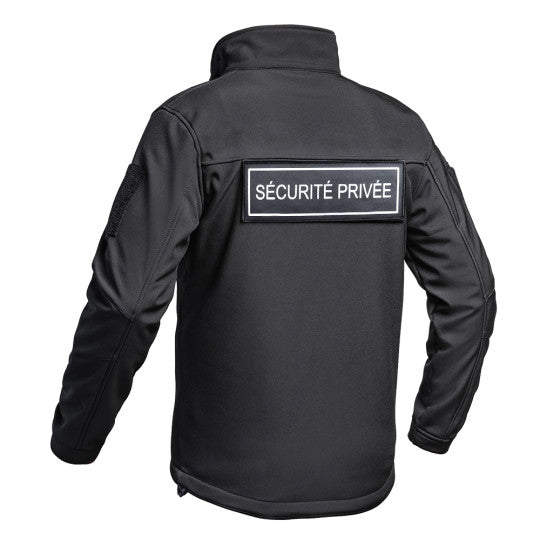 Veste Softshell Sécurité Privée noire