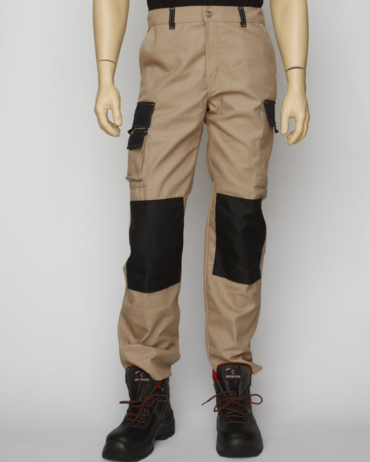 PANTALON MULTIPOCHES BEIGE