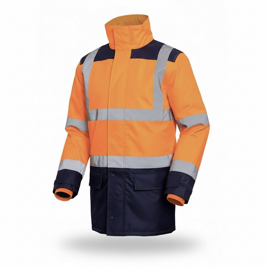 Parka Haute Visibilité Orange 5 en 1