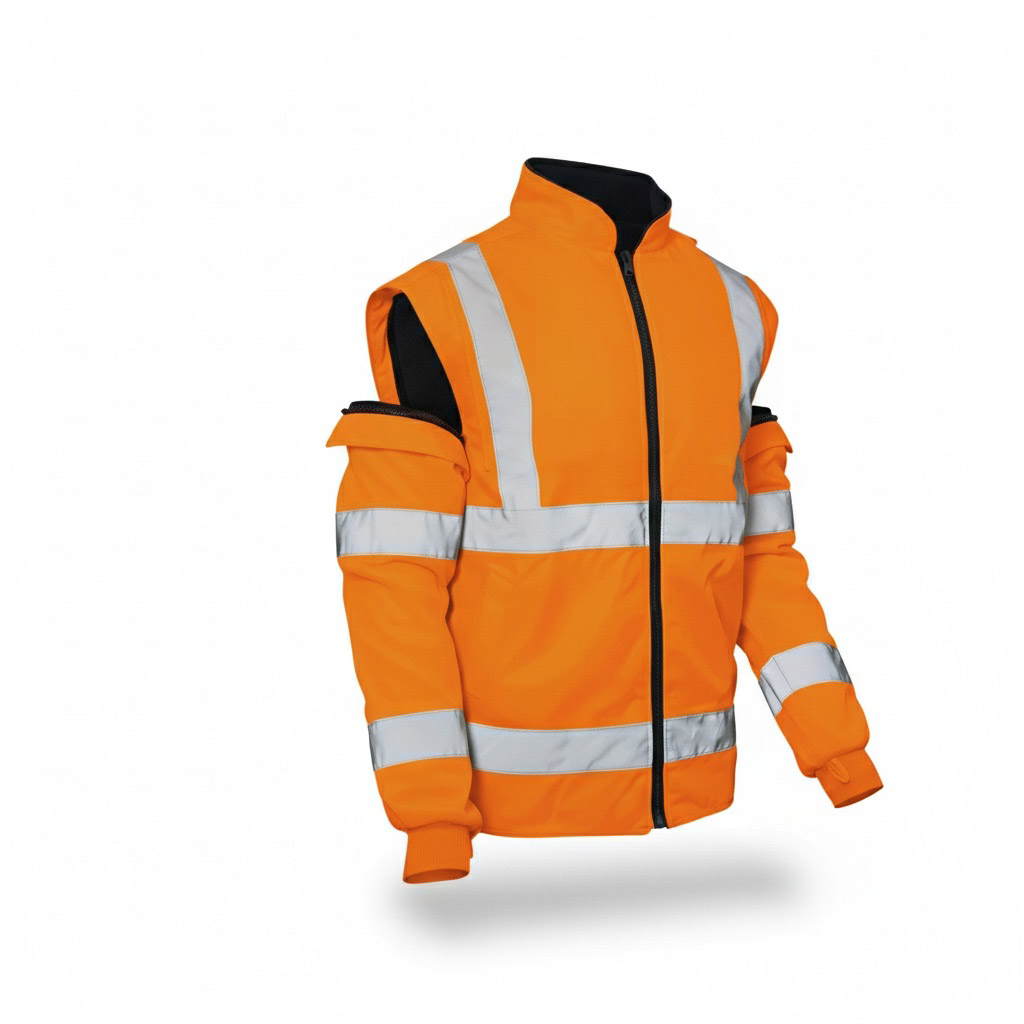 Parka Haute Visibilité Orange 5 en 1