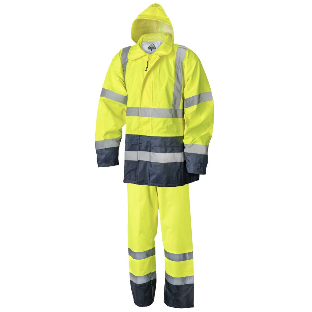 Ensemble de pluie Haute Visibilité Jaune