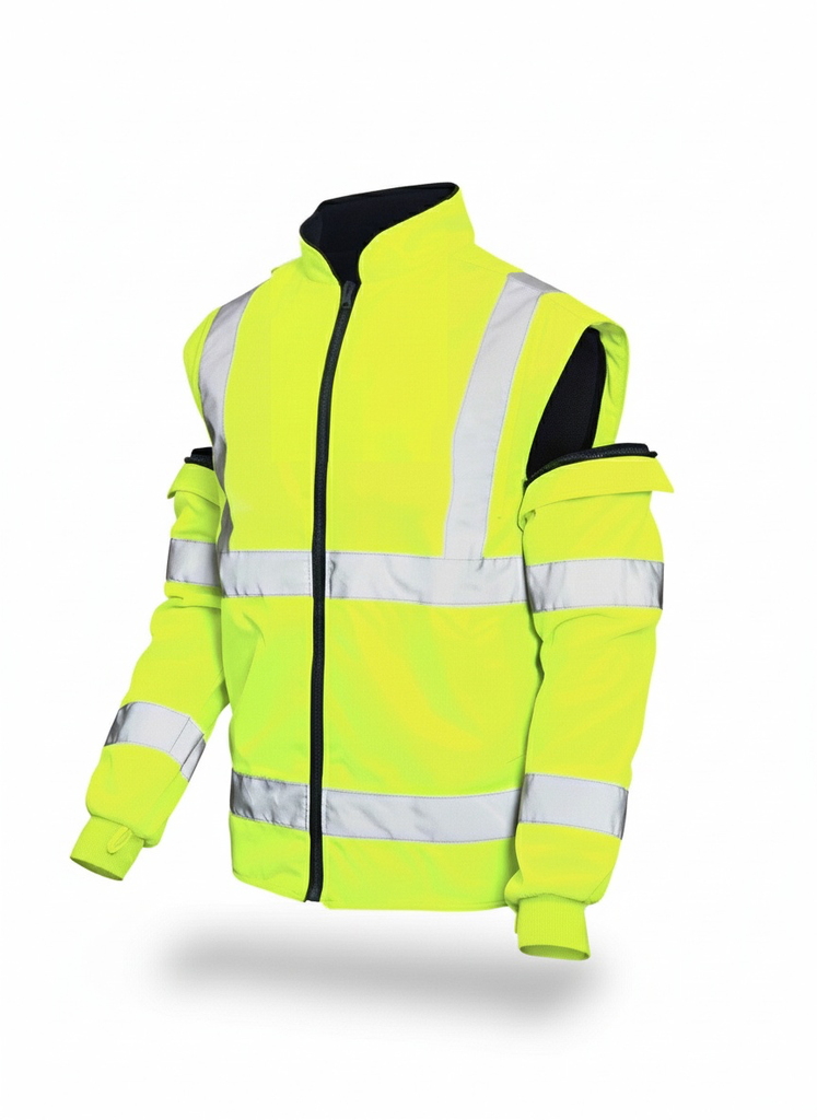 Parka Haute Visibilité Jaune 5 en 1