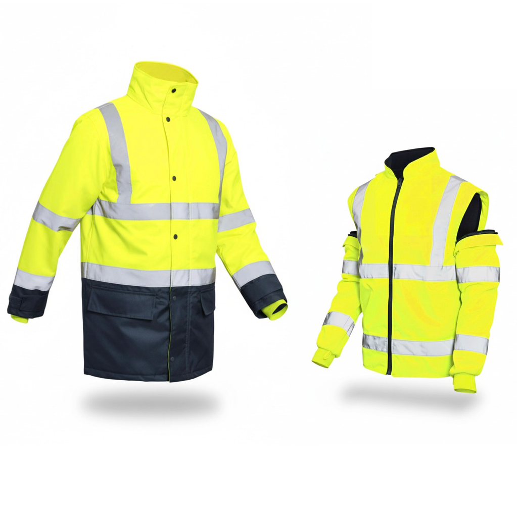 Parka Haute Visibilité Jaune 5 en 1