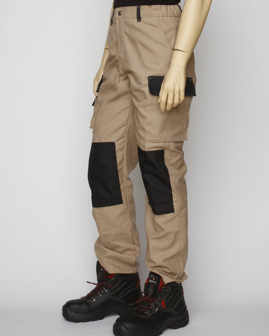 PANTALON MULTIPOCHES BEIGE
