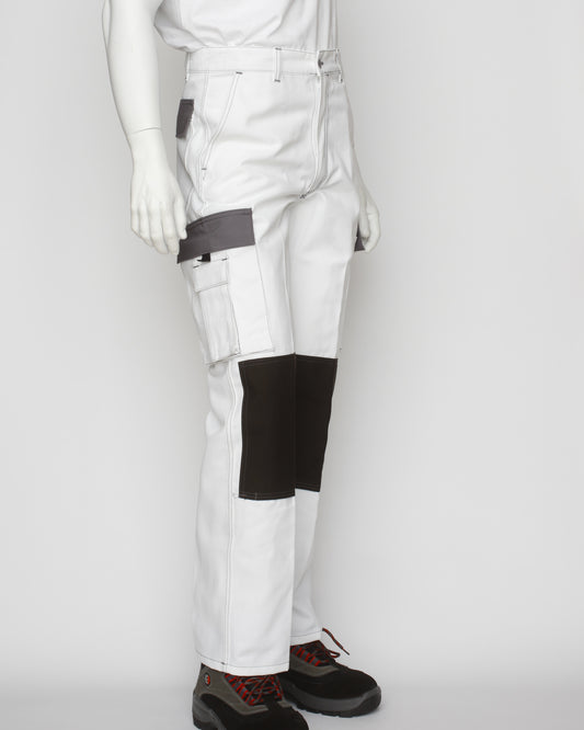 PANTALON MULTIPOCHES BLANC