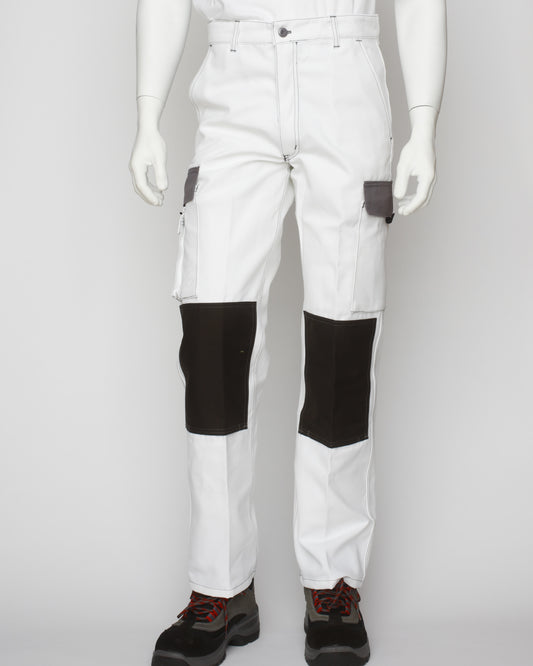 PANTALON MULTIPOCHES BLANC