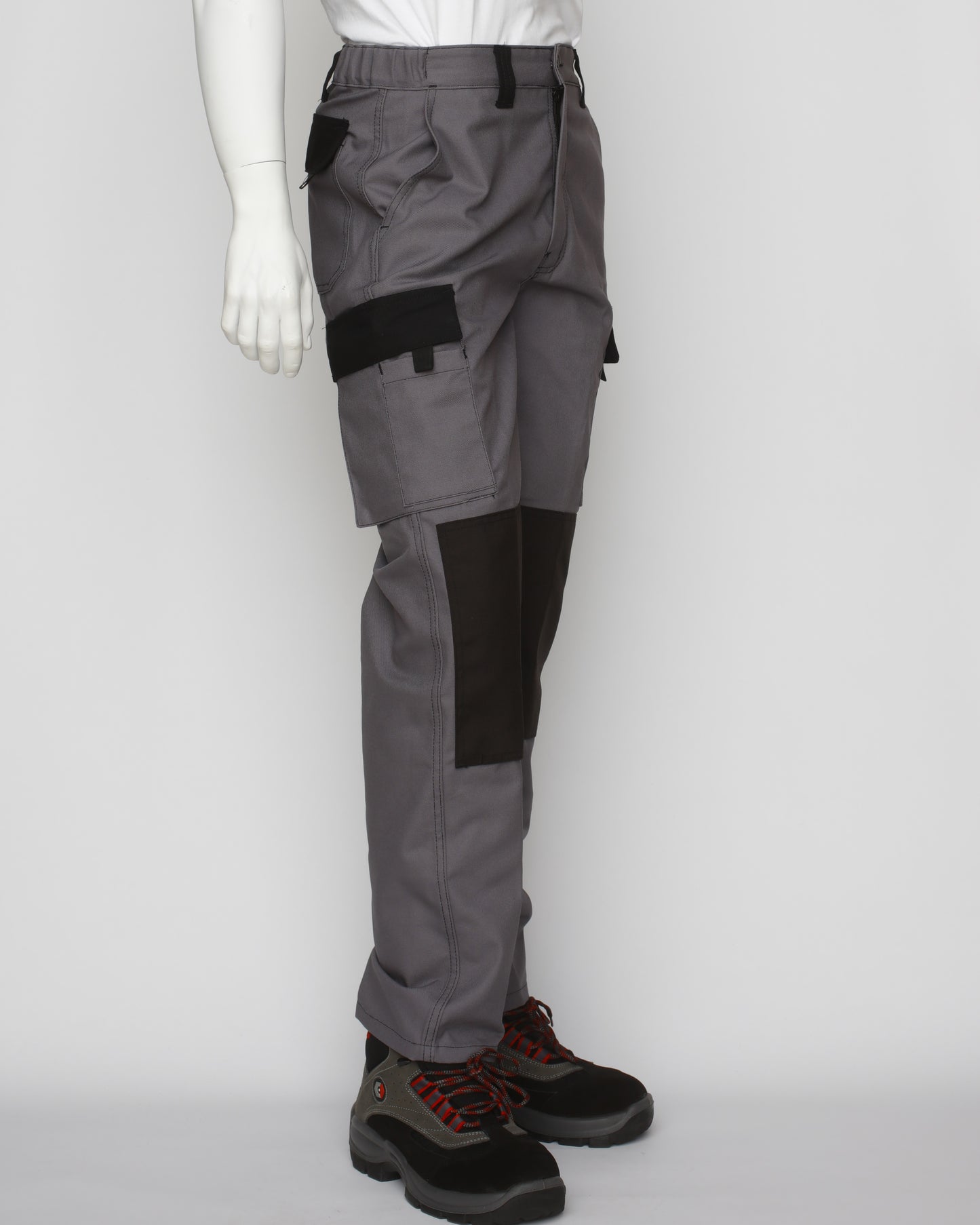 PANTALON MULTIPOCHES GRIS