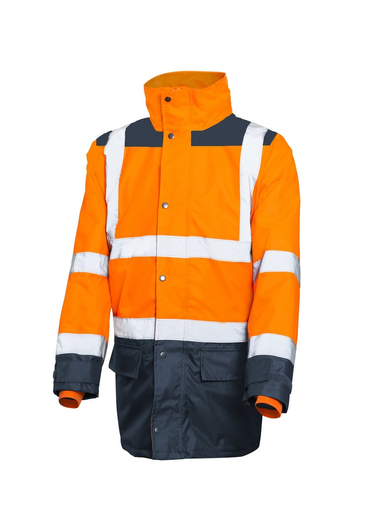 Parka Haute Visibilité Orange 5 en 1