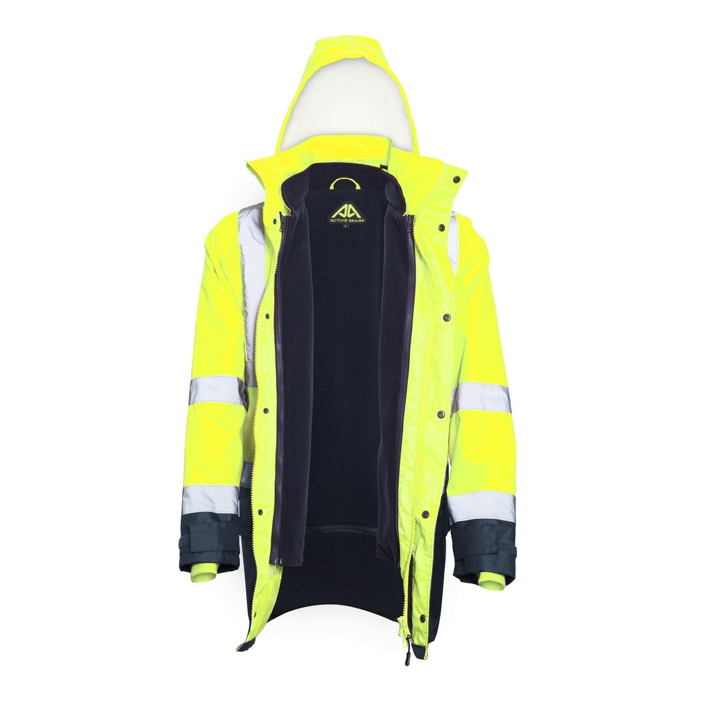 Parka Haute Visibilité Jaune 5 en 1