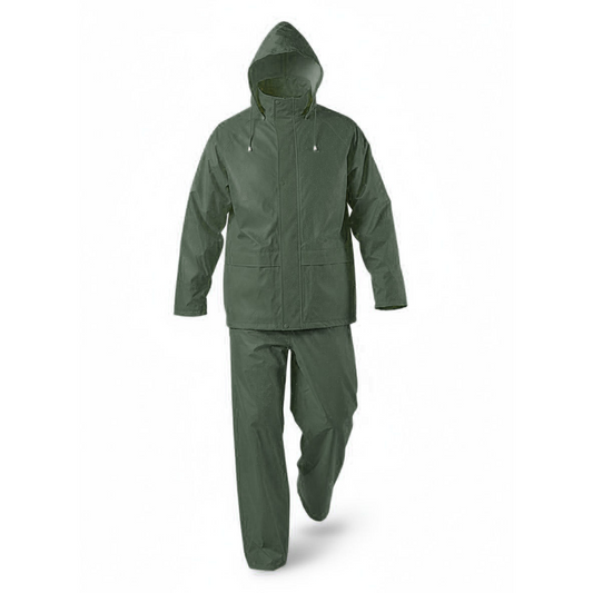 Ensemble de pluie souple Vert 100% Polyester