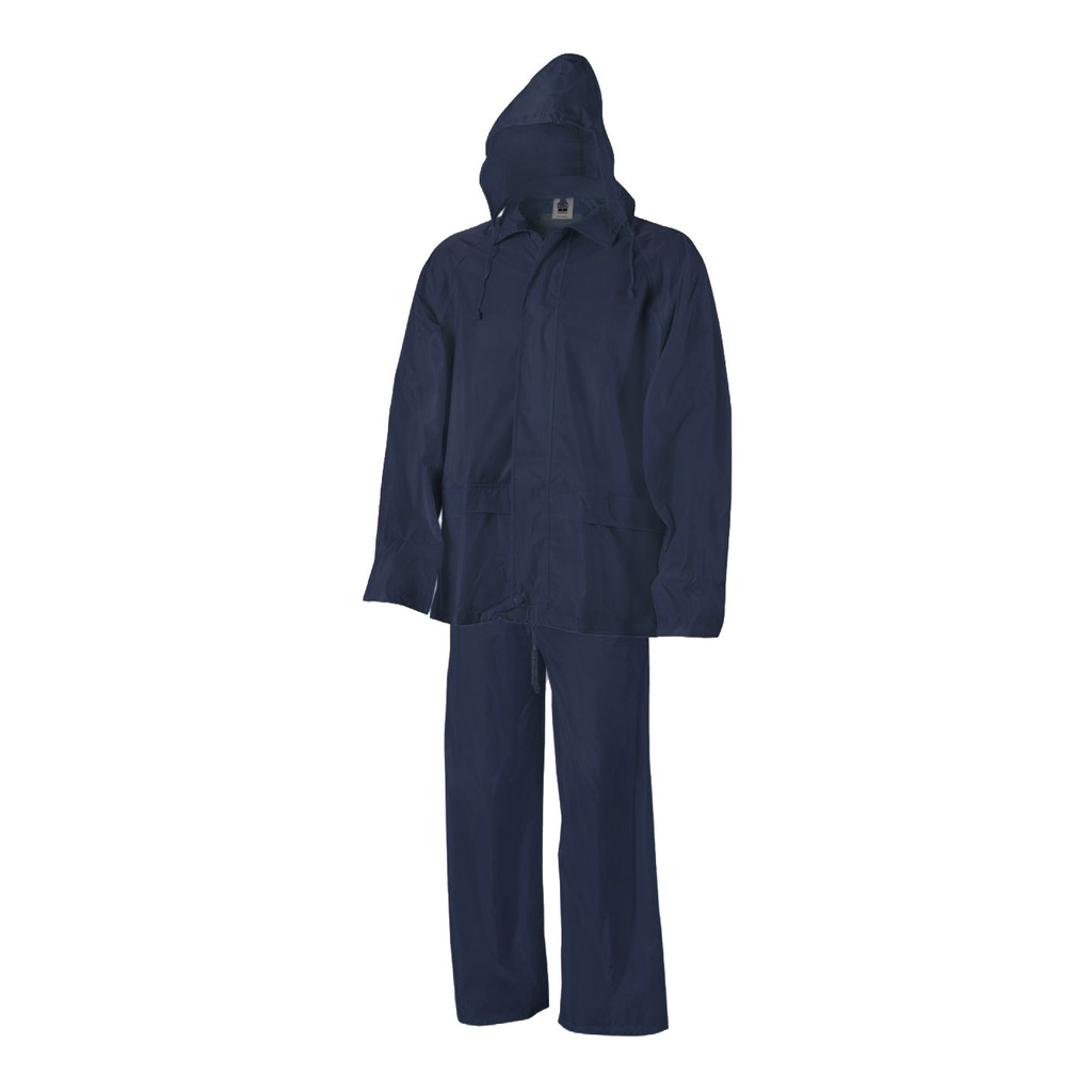 Ensemble de pluie souple Bleu 100% Polyester