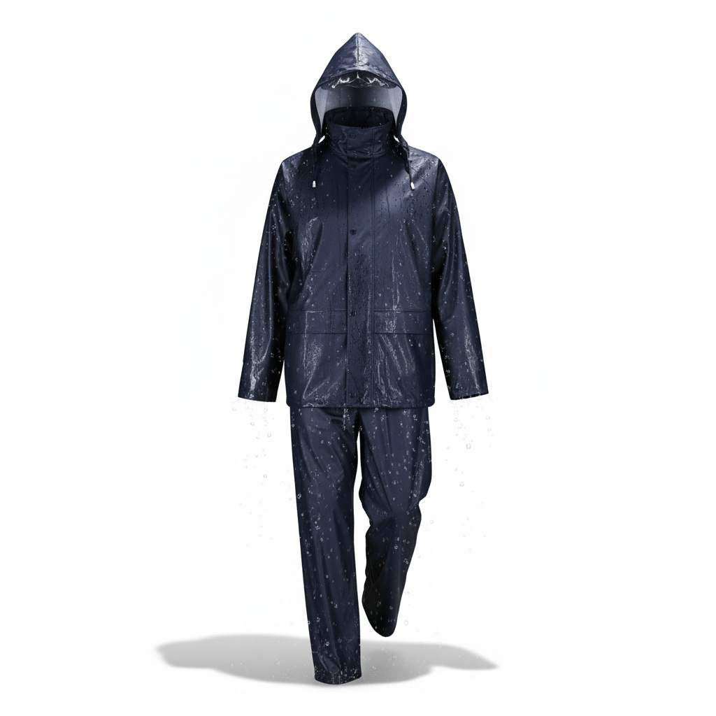 Ensemble de pluie Bleu 100% PU/PVC