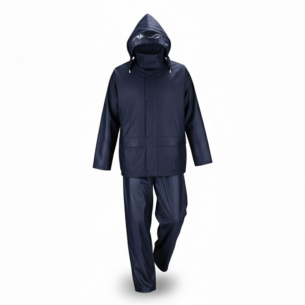 Ensemble de pluie Bleu 100% PU/PVC