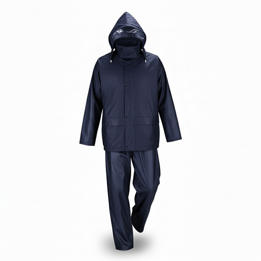 Ensemble de pluie Bleu 100% PU/PVC