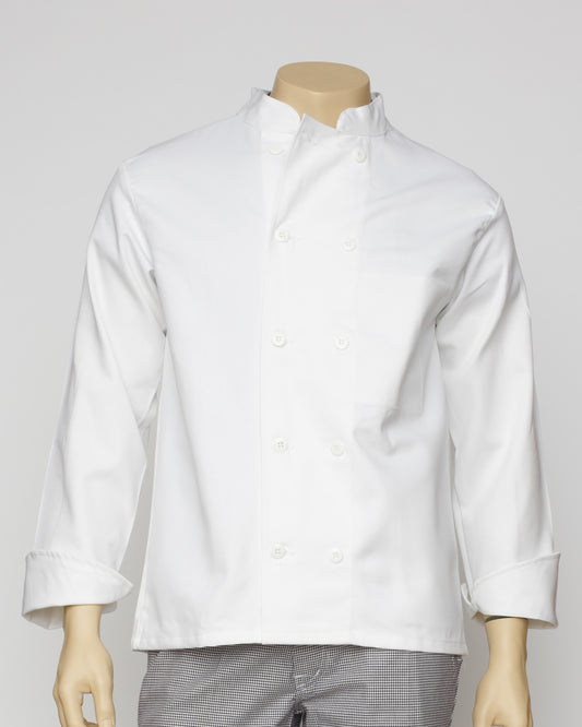 VESTE CUISINE BLANCHE MANCHE LONGUE
