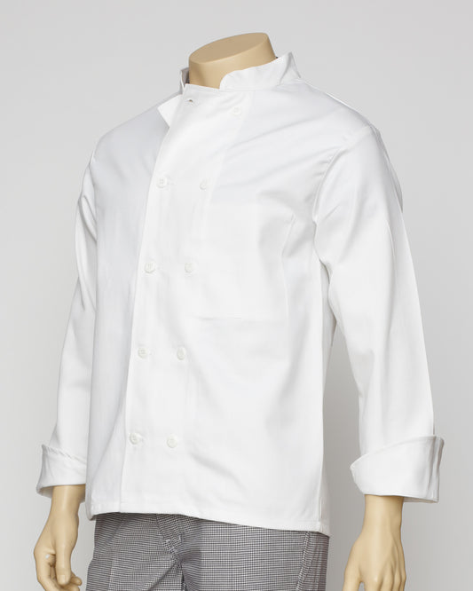 VESTE CUISINE BLANCHE MANCHE LONGUE