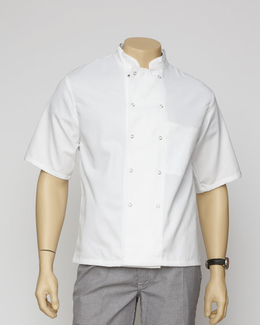 VESTE CUISINE BLANCHE MANCHE COURTE