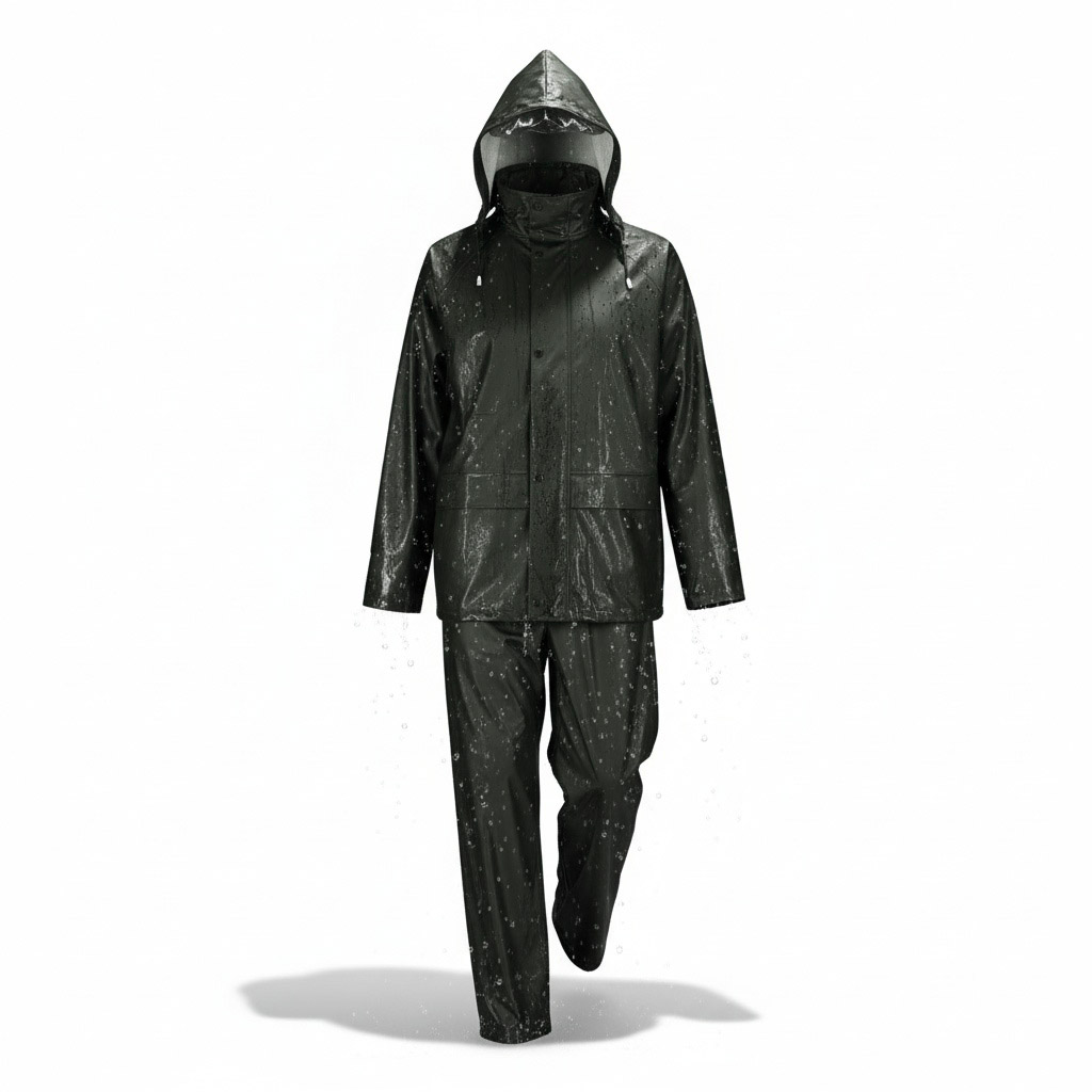 Ensemble de pluie Vert 100% PU/PVC